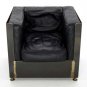 Mid Century Modern Metal Cube Custom Lounge Chair