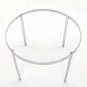 Stainless & Glass Mid Century Modern Cafe Center Table