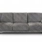 Mid Century Modern Saporiti Suede Sofa & Loveseat