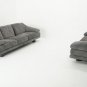 Mid Century Modern Saporiti Suede Sofa & Loveseat