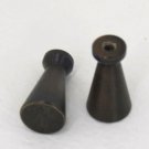 Pair of Paul McCobb Solid Brass Cone Handles Pulls Knobs