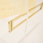 Mid Century Modern Lucite Brass Glass Console Sofa Table