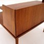 Danish Mid Century Modern Oiled Walnut Oversized Step End Table Unusual MINT