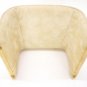 Pair Mid Century Modern Springer Suede Upholstery Benches Foot Stools Ottomans