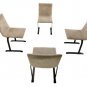 Set 4 Mid Century Italian Modern Saporiti Dining Chairs
