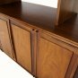 Danish Mid Century Modern Walnut Dresser Credenza Hutch