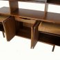 Danish Mid Century Modern Walnut Dresser Credenza Hutch