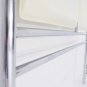 Italian Modern Leather & Chrome Bed Headboard Footboard
