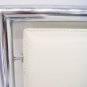 Italian Modern Leather & Chrome Bed Headboard Footboard