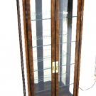 Modern Walnut Display Case Curio Cabinet Drexel