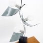 Mid Century Modern Eames era Chrome Ball Lucite Table Lamp