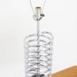 Mid Century Modern Chrome Spiral Table Lamp Eames era