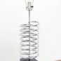 Mid Century Modern Chrome Spiral Table Lamp Eames era