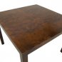 Mid Century Modern Dining Banquet Table Directional Baughman Burl Wood 4 Leaves