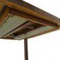 Mid Century Modern Dining Banquet Table Directional Baughman Burl Wood 4 Leaves