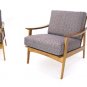 Pair of Danish Mid Century Modern Lounge Chairs New Upholstery