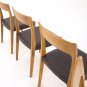 Set of  6 Danish Mid Century Modern Walnut Dining Chairs Moller Style Sweden.