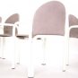 Set of 6 Knoll Mid Century Modern Dining Chairs Nice Suede Upholstery