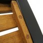 Modern Solid Teak Slat Wood Outdoor Table 6 Chairs