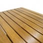 Modern Solid Teak Slat Wood Outdoor Table 6 Chairs