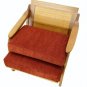 Vintage Danish Mid Century Modern Rocking Lounge Chair New Upholstery