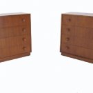 Pair of Art Deco Gilbert Rhode Commodes Dressers Chests