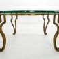 Figural Wrought Iron 3/4" Glass Top Coffee Table