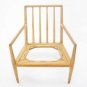 Mid Century Modern Robsjohn Gibbings Widdicomb Walnut Lounge Chair Frame