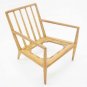 Mid Century Modern Robsjohn Gibbings Widdicomb Walnut Lounge Chair Frame