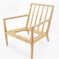 Mid Century Modern Robsjohn Gibbings Widdicomb Walnut Lounge Chair Frame