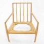 Mid Century Modern Robsjohn Gibbings Widdicomb Walnut Lounge Chair Frame