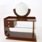 Art Deco c.1940's Tiger Maple Vanity Dressing Table