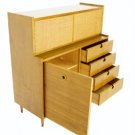 Edmond Spence Swedish Danish Modern High Chest Dresser Cabinet Mid Century Eames