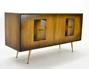 Mid Century Modern Sideboard Credenza Cabinet c.1950's Mint Eames era