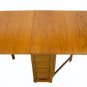 Danish Mid Century Modern Drop Leaf Dining Table 4 Self Storing Folding Chairs