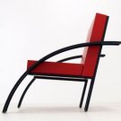 Aldo Rossi Parigi Chair Red and Black