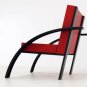 Aldo Rossi Parigi Chair Red and Black