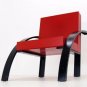 Aldo Rossi Parigi Chair Red and Black