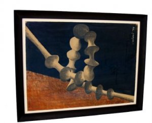 Peter Chinni Charcoal Paper Paining Art Work "Mutation"