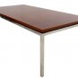 Big Chrome Rosewood Mid Century Dining Conference Table Knoll