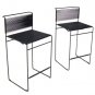 Pair of Vintage Italian Modern Fly Line Bar Stools