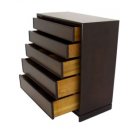 Mid Century Modern Mahogany High Chest Dresser