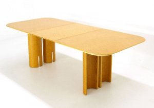 Saporiti Birds Eye Maple Dining Table 1 Extension