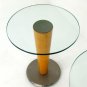 Pair of Lovely Glass Top Cone Shape Bases End Tables.