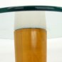Pair of Lovely Glass Top Cone Shape Bases End Tables.