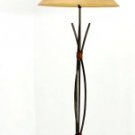 Wrought Iron and Copper Vintage c.1970's floor lamp