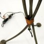 Wrought Iron and Copper Vintage c.1970's floor lamp
