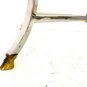 Mid Century Modern Chrome Glass Hoof Feet Coffee Table