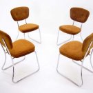 Set of 4 Vintage Mid Century Modern Chrome  Chairs Daystrom Furniture Furniture