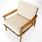 Danish Mid Century Modern Lounge Chair New Upholstery